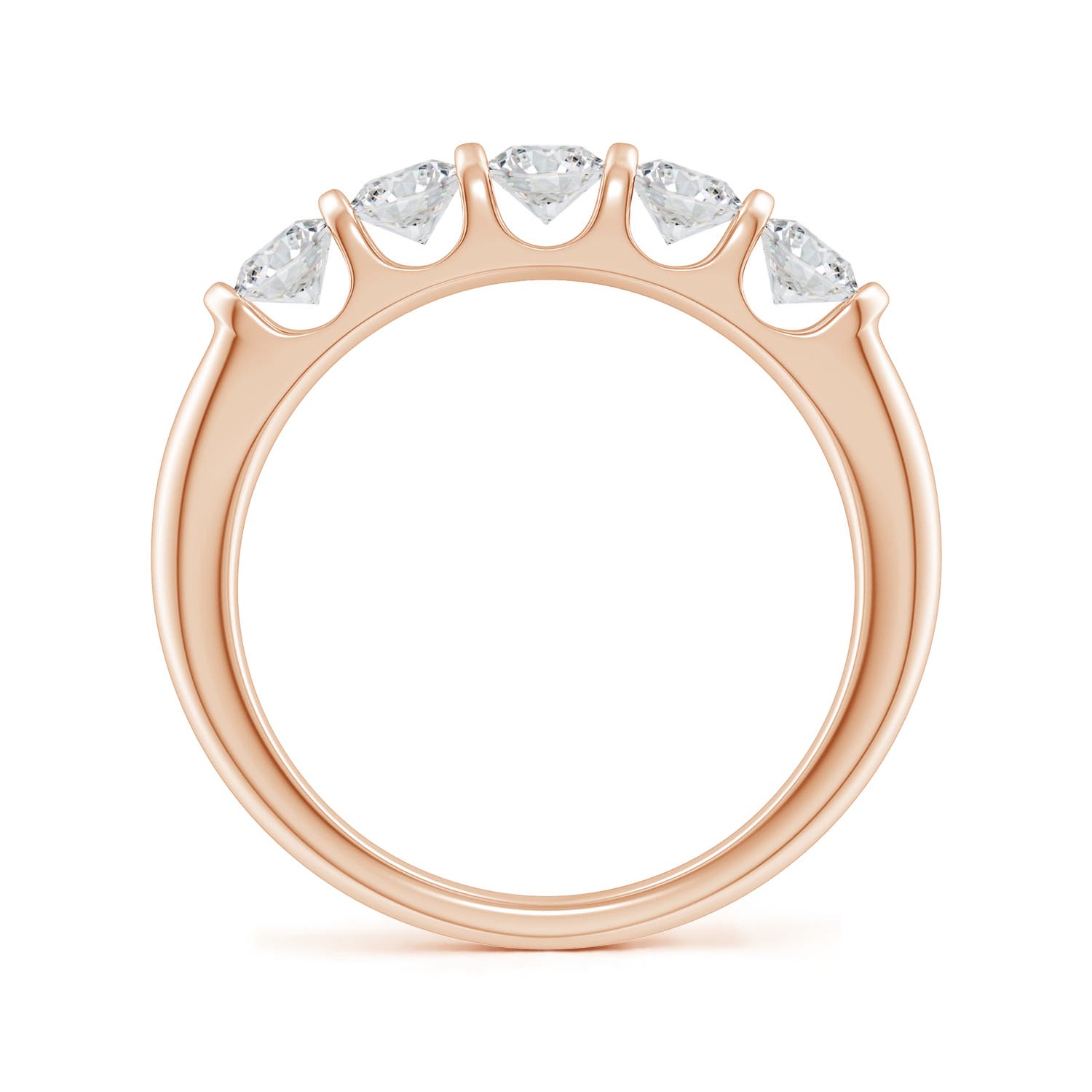 H, SI2 / 0.73 CT / 14 KT Rose Gold