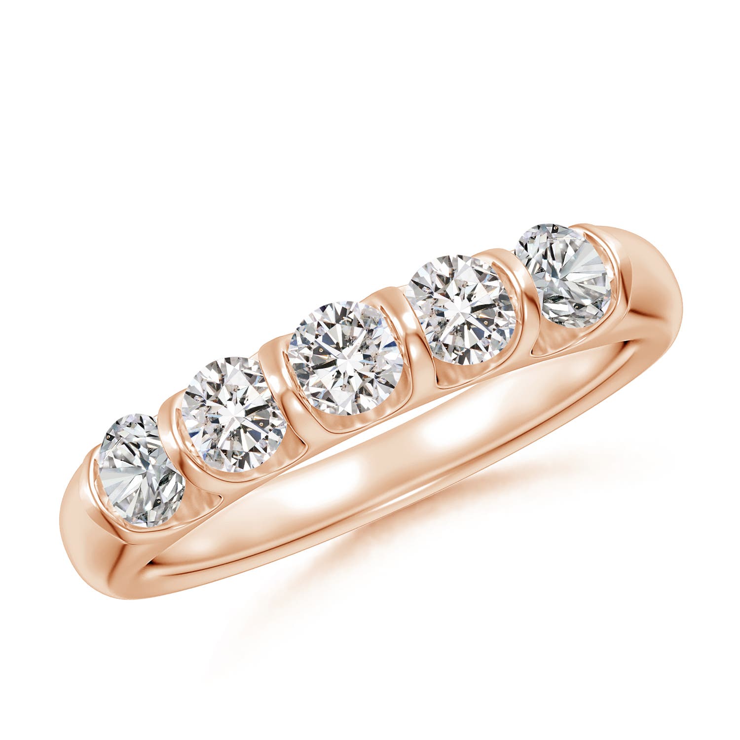 I-J, I1-I2 / 0.73 CT / 14 KT Rose Gold