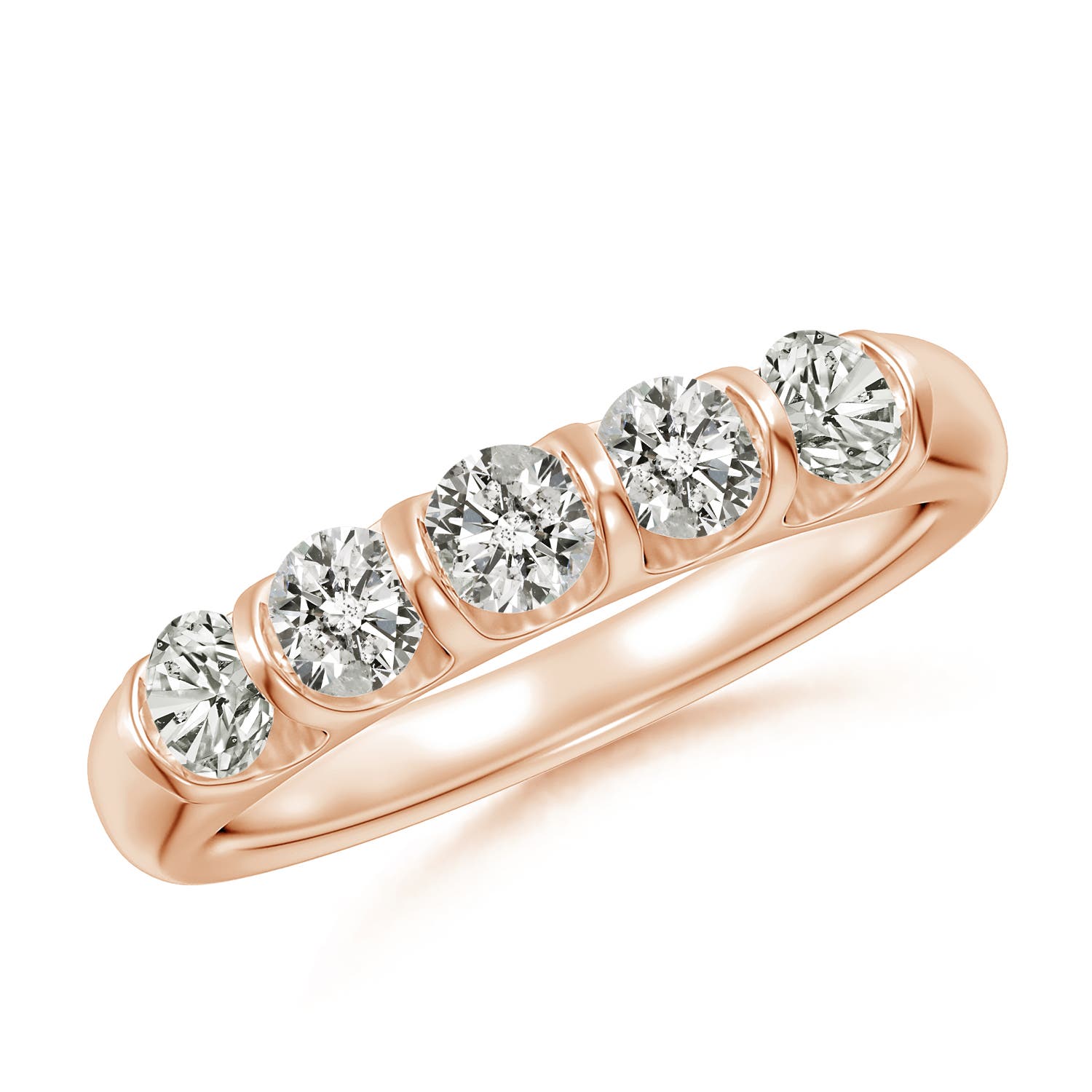 K, I3 / 0.73 CT / 14 KT Rose Gold