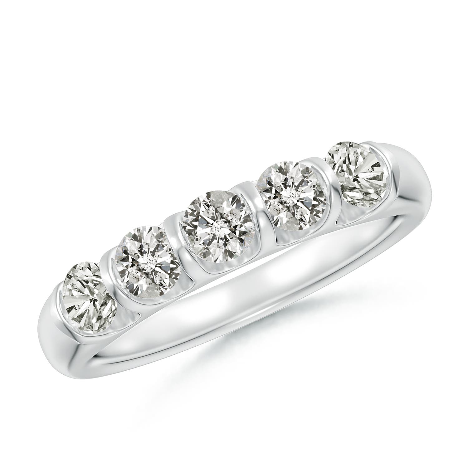 K, I3 / 0.73 CT / 14 KT White Gold