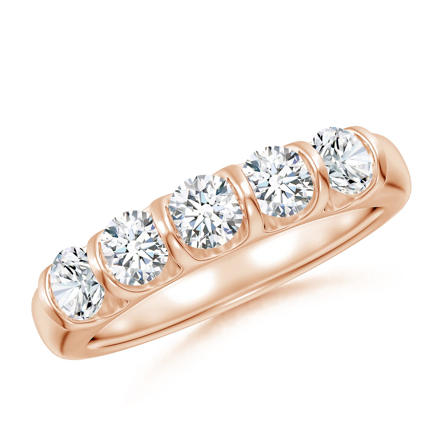 G, VS2 / 1 CT / 14 KT Rose Gold