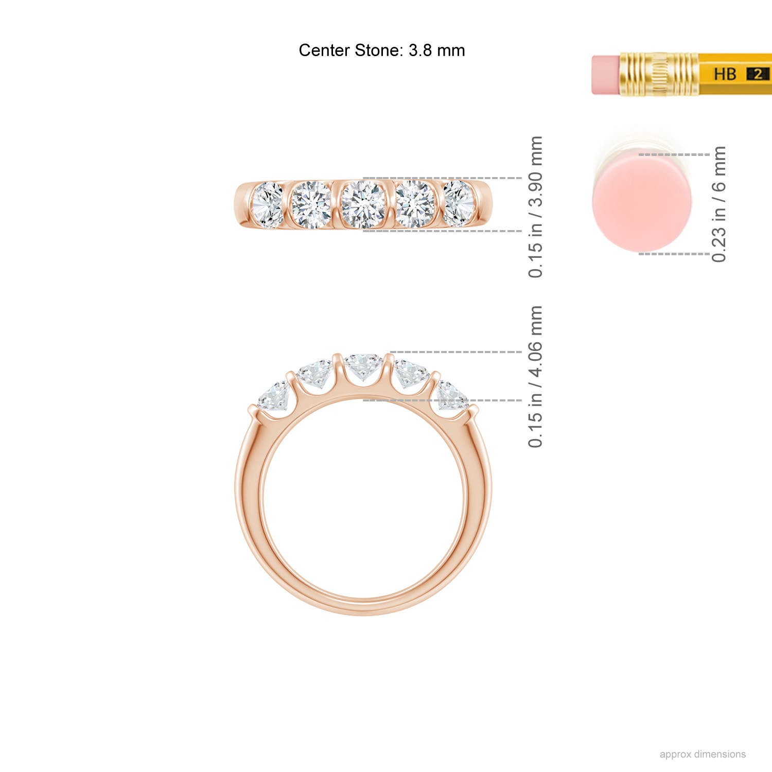 G, VS2 / 1 CT / 14 KT Rose Gold