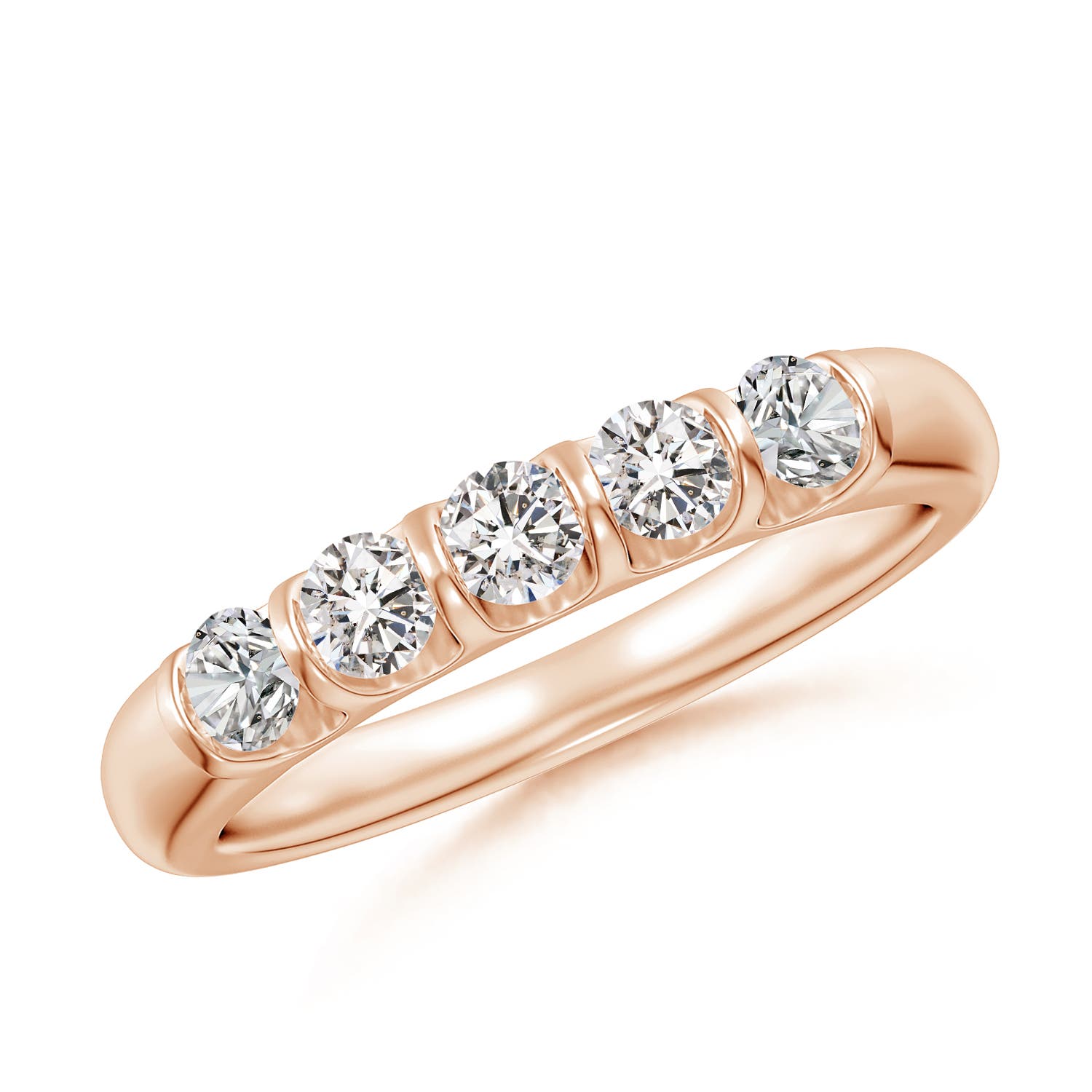 I-J, I1-I2 / 0.53 CT / 14 KT Rose Gold