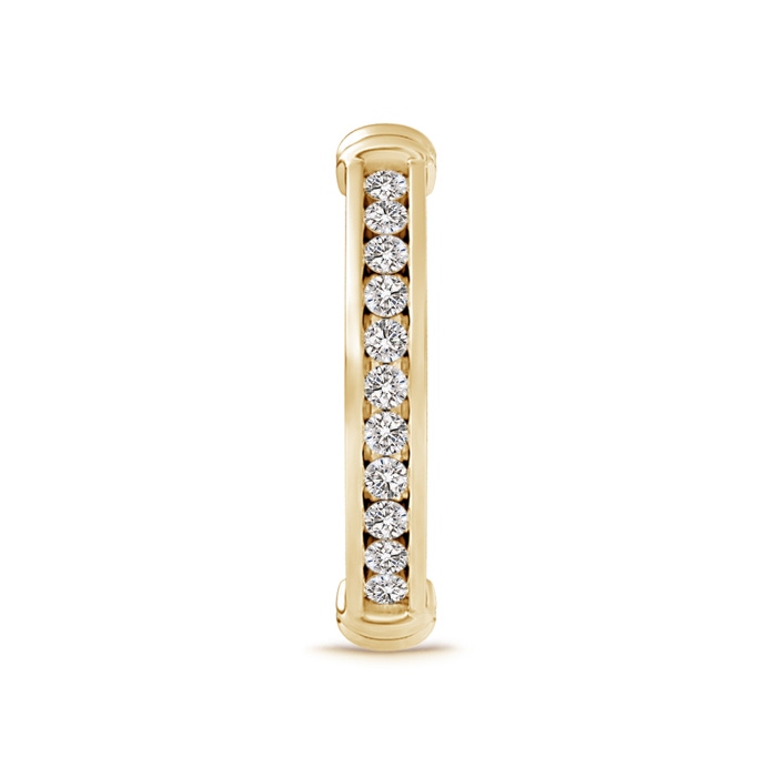 1.7mm IJI1I2 Channel Set Round Diamond Semi Eternity Love Wedding Band in Yellow Gold side-2