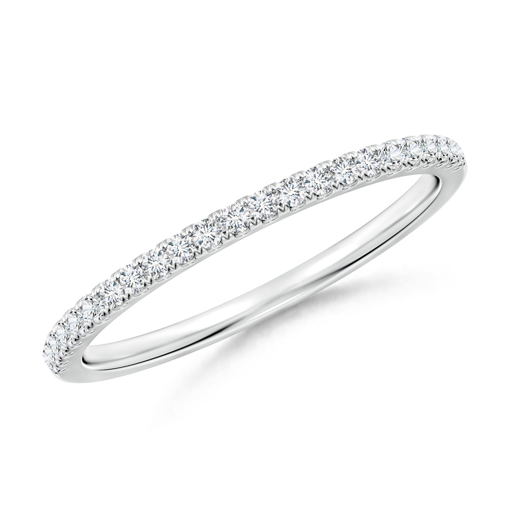 1.2mm GHVS Classic Diamond Half Eternity Wedding Band in P950 Platinum