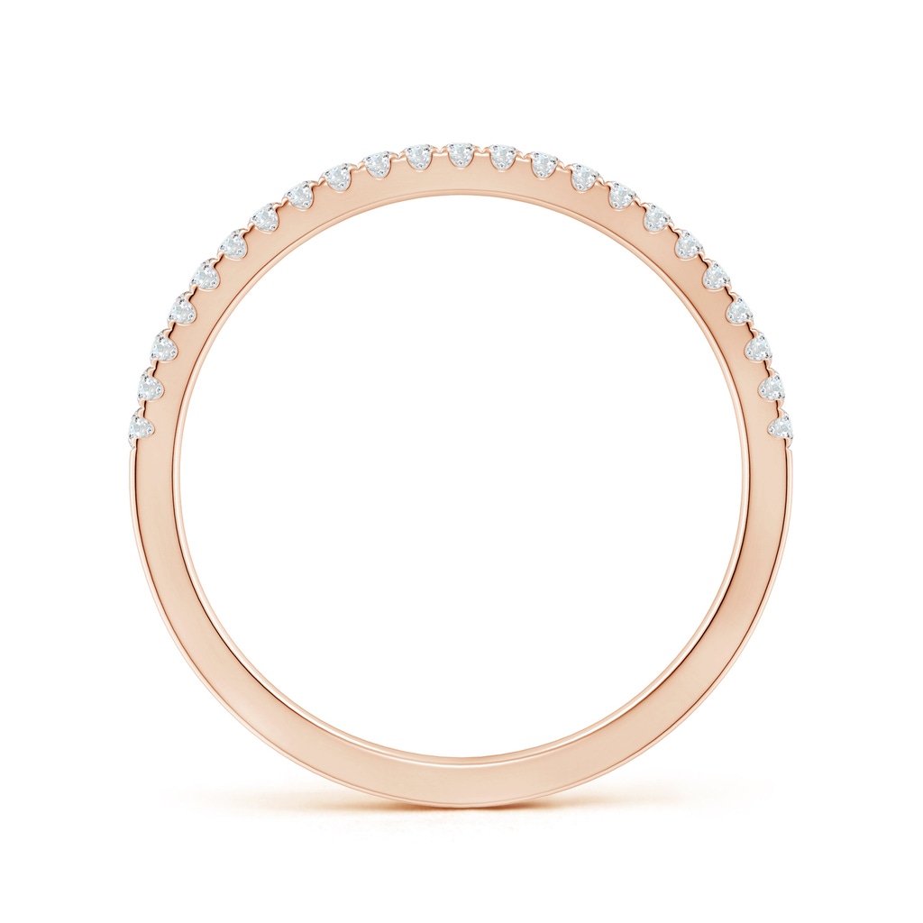 1.2mm GHVS Classic Diamond Half Eternity Wedding Band in Rose Gold - side_1