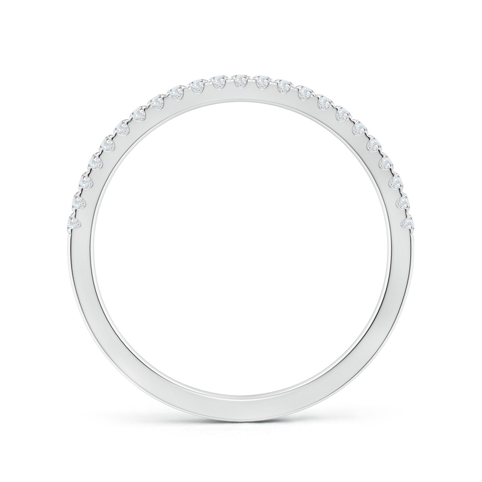 1.2mm GHVS Classic Diamond Half Eternity Wedding Band in White Gold side-1