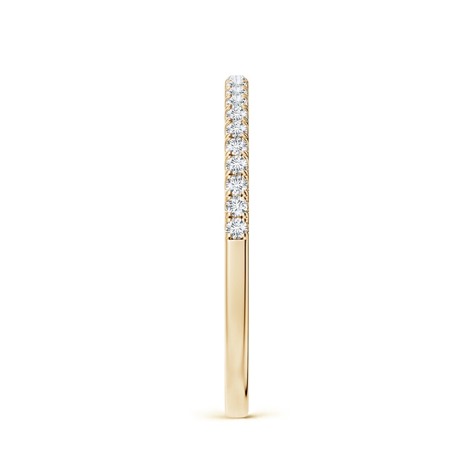 1.2mm GHVS Classic Diamond Half Eternity Wedding Band in Yellow Gold side-2
