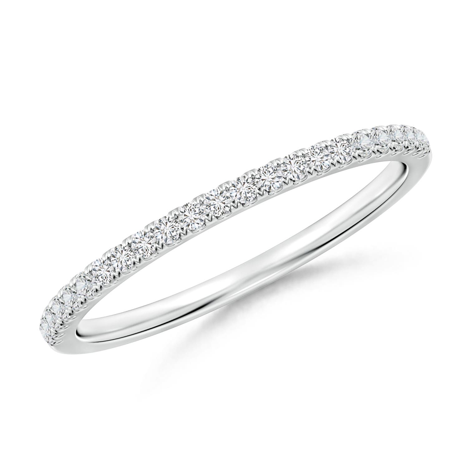 1.2mm HSI2 Classic Diamond Half Eternity Wedding Band in P950 Platinum