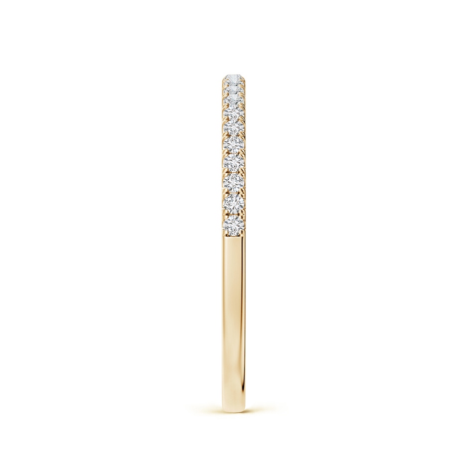 1.2mm HSI2 Classic Diamond Half Eternity Wedding Band in Yellow Gold side-2