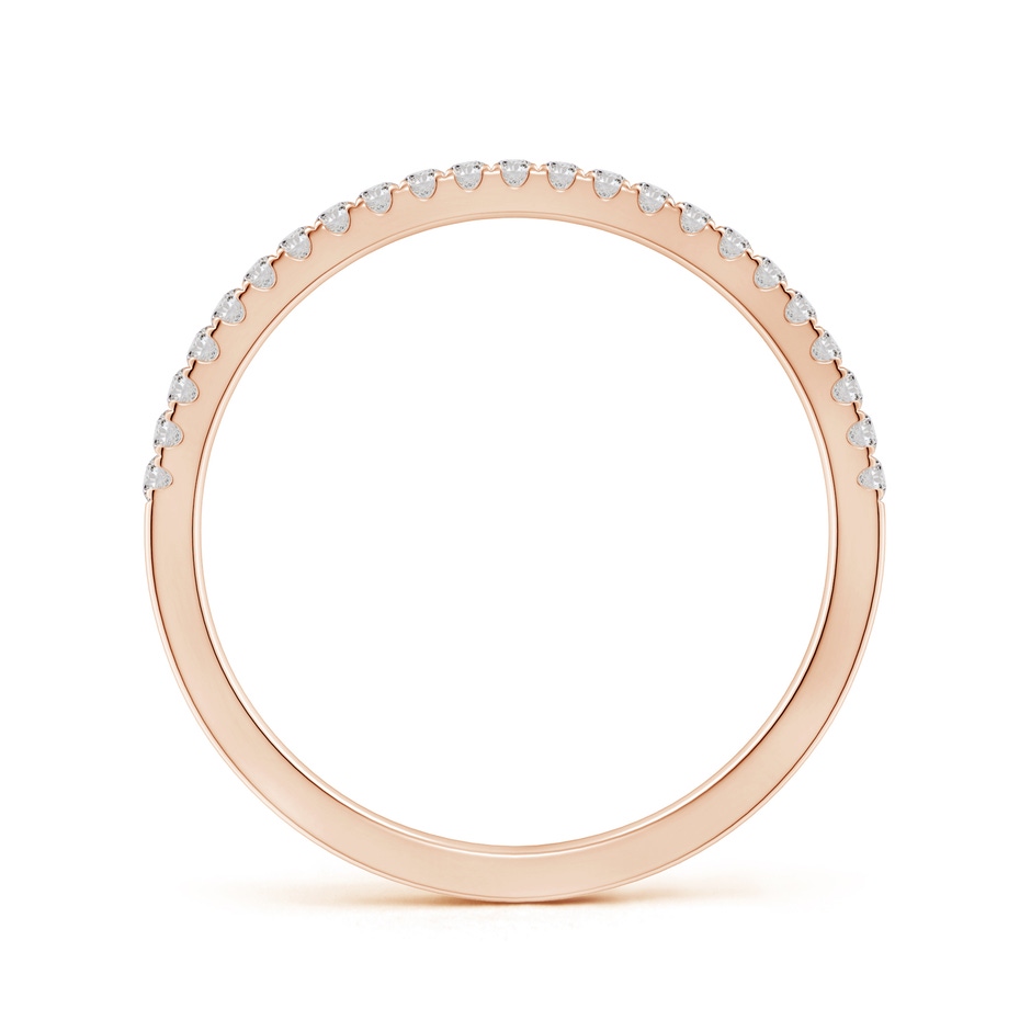 1.2mm II1 Classic Diamond Half Eternity Wedding Band in Rose Gold side-1