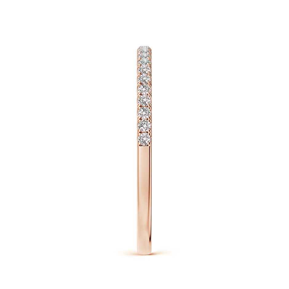 1.2mm II1 Classic Diamond Half Eternity Wedding Band in Rose Gold side-2