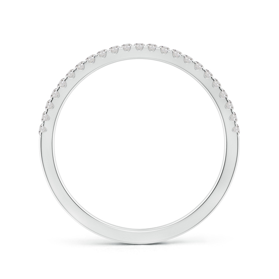 1.2mm II1 Classic Diamond Half Eternity Wedding Band in White Gold side-1