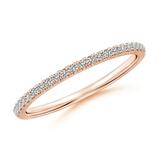 1.2mm JI2 Classic Diamond Half Eternity Wedding Band in 9K Rose Gold