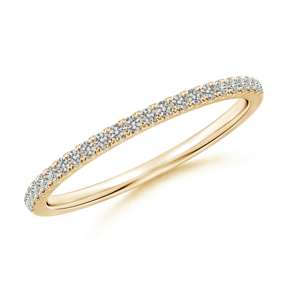 1.2mm JI2 Classic Diamond Half Eternity Wedding Band in Yellow Gold 