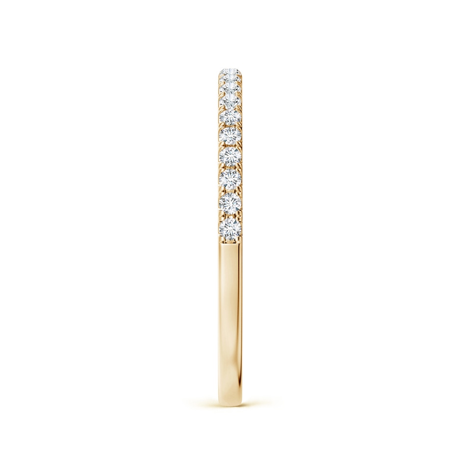 1.3mm GHVS Classic Diamond Half Eternity Wedding Band in Yellow Gold side-2