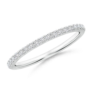 1.3mm HSI2 Classic Diamond Half Eternity Wedding Band in P950 Platinum