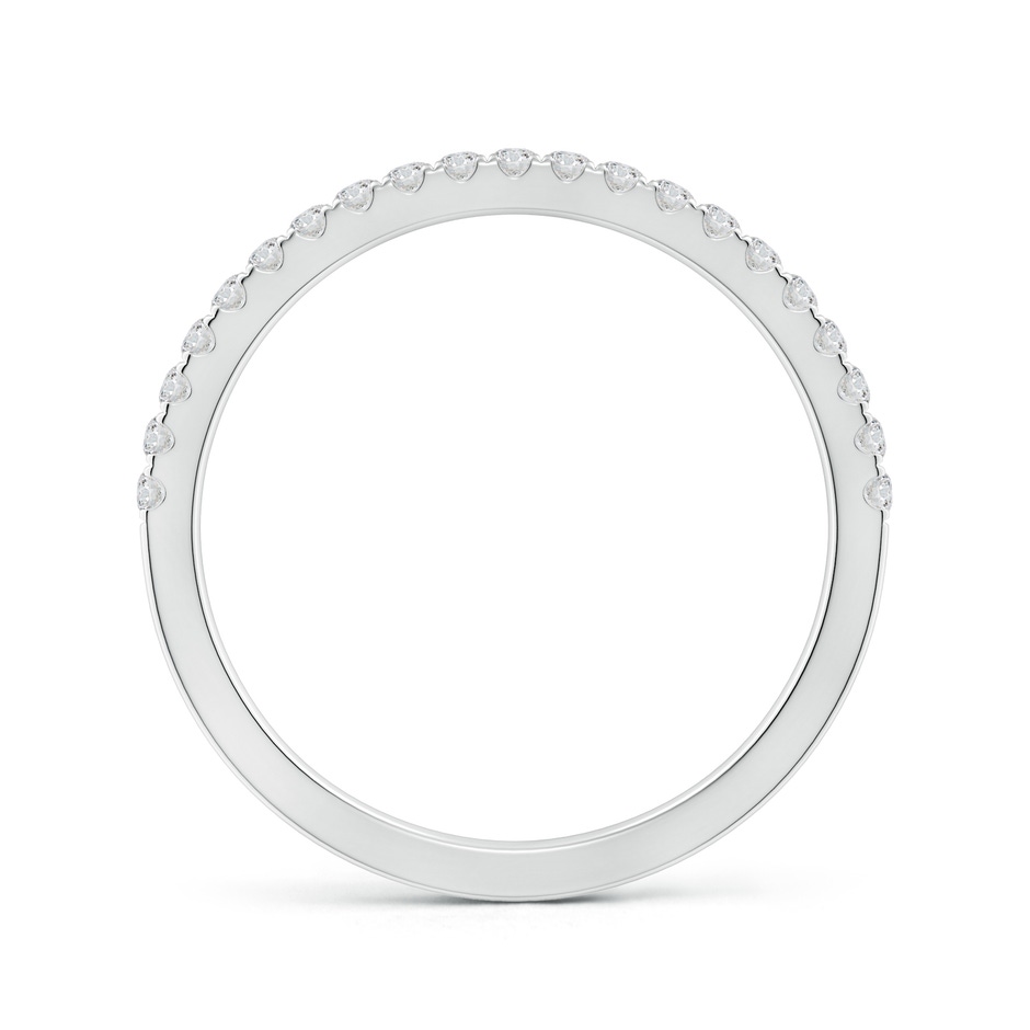 1.3mm HSI2 Classic Diamond Half Eternity Wedding Band in White Gold side-1