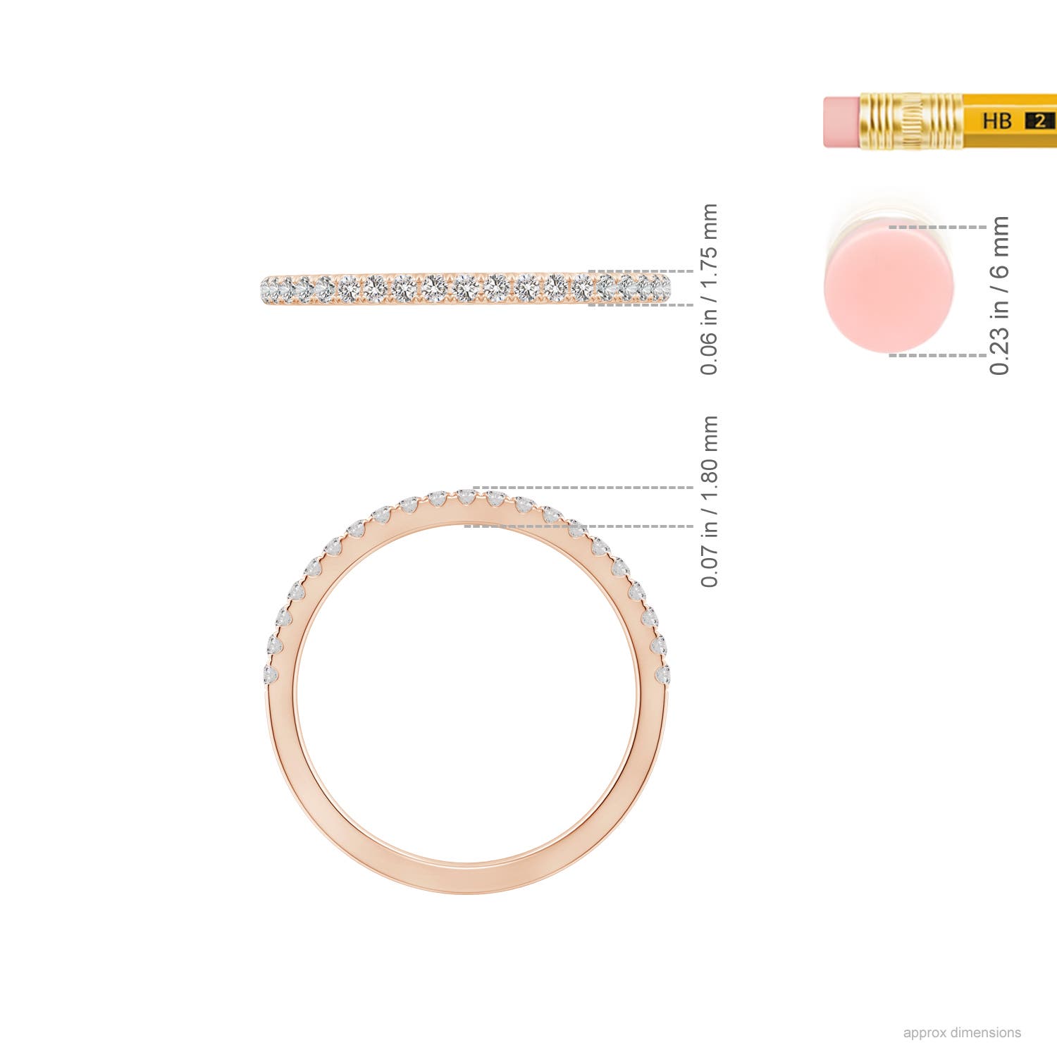 I I1 / 0.21 CT / 14 KT Rose Gold