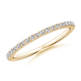 1.3mm II1 Classic Diamond Half Eternity Wedding Band in Yellow Gold
