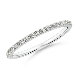 1.3mm JI2 Classic Diamond Half Eternity Wedding Band in P950 Platinum