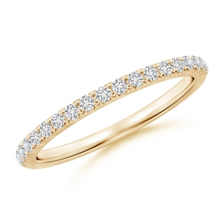 1.5mm HSI2 Classic Diamond Half Eternity Wedding Band in Yellow Gold