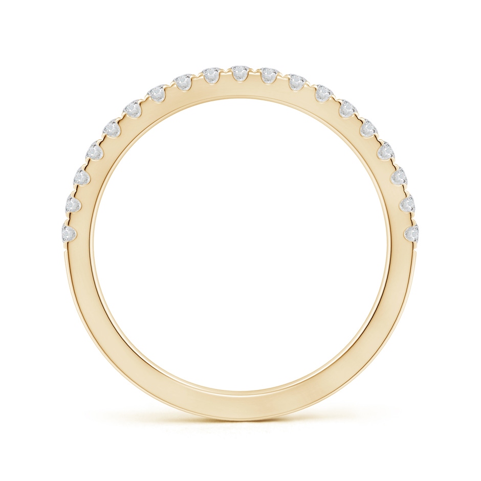 1.5mm HSI2 Classic Diamond Half Eternity Wedding Band in Yellow Gold side-1