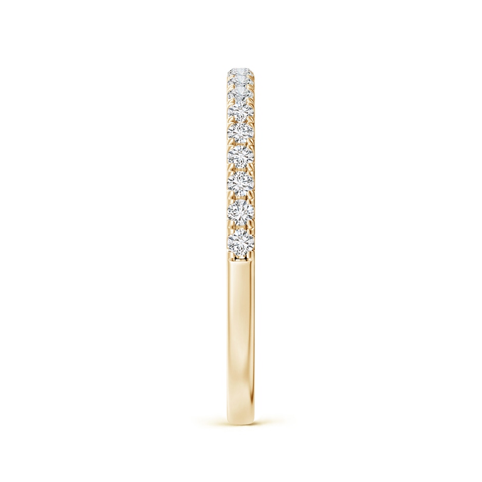 1.5mm HSI2 Classic Diamond Half Eternity Wedding Band in Yellow Gold side-2