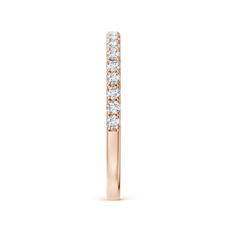 1.6mm GHVS Classic Diamond Half Eternity Wedding Band in Rose Gold side-2