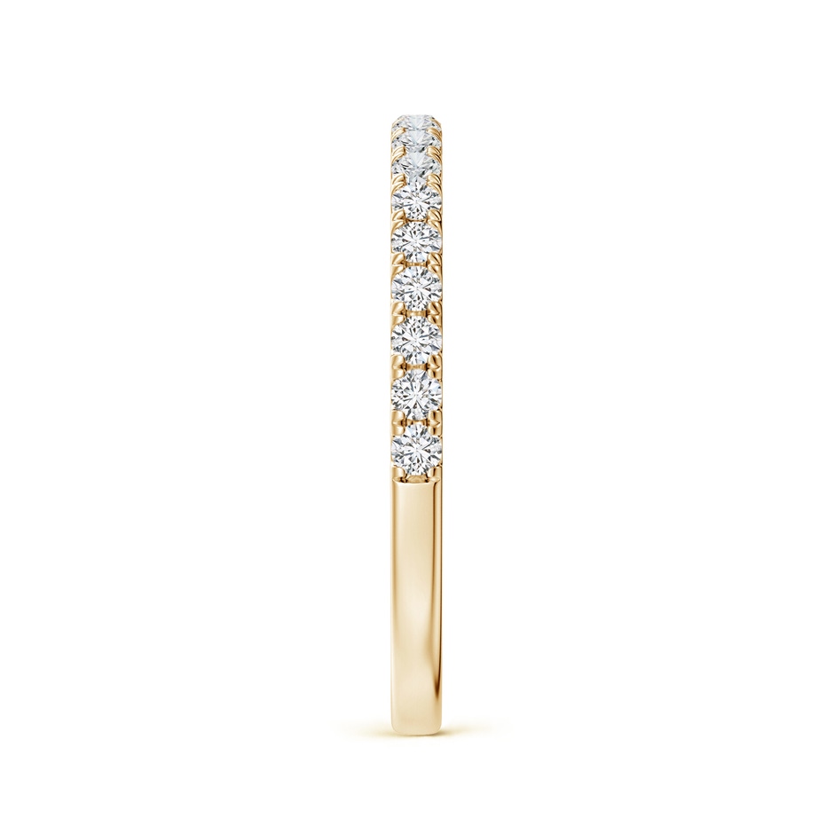 1.6mm HSI2 Classic Diamond Half Eternity Wedding Band in Yellow Gold side-2
