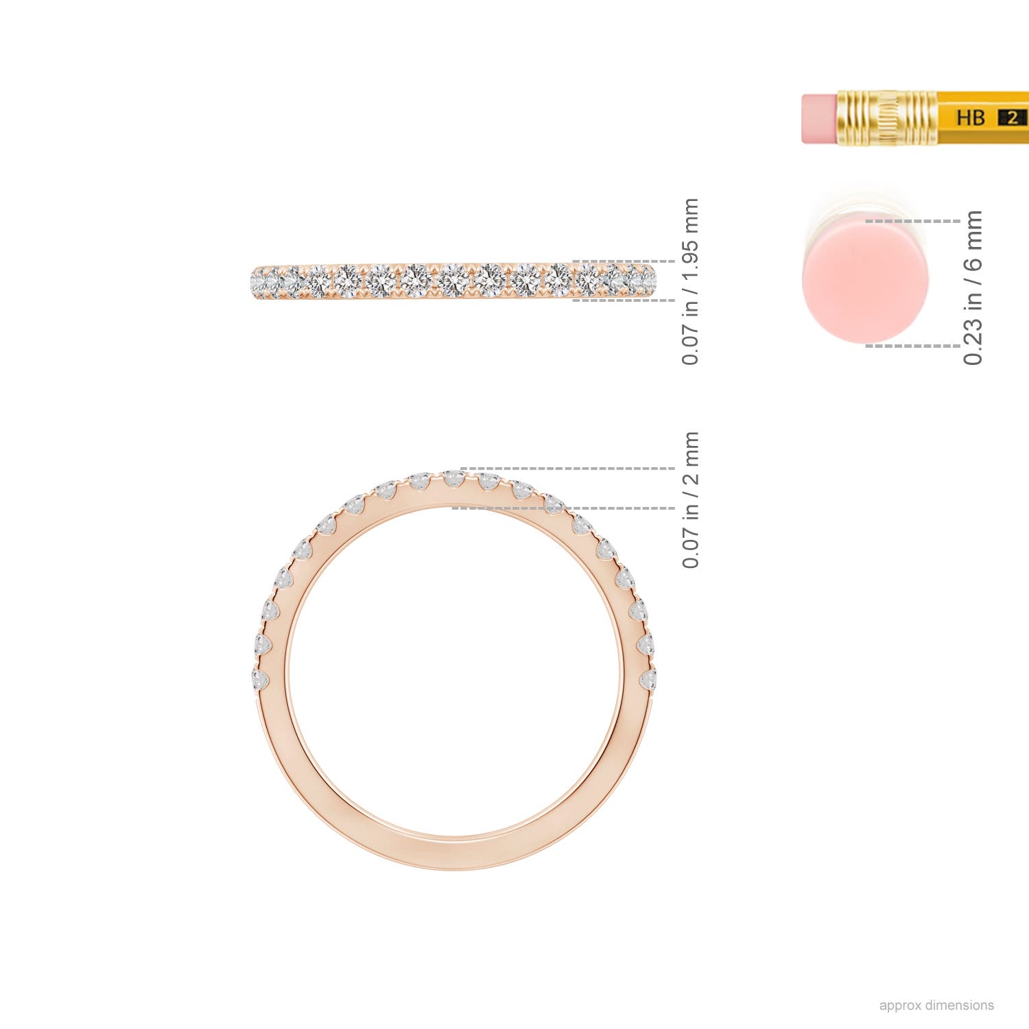 I I1 / 0.34 CT / 14 KT Rose Gold