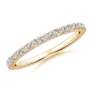 1.6mm II1 Classic Diamond Half Eternity Wedding Band in Yellow Gold