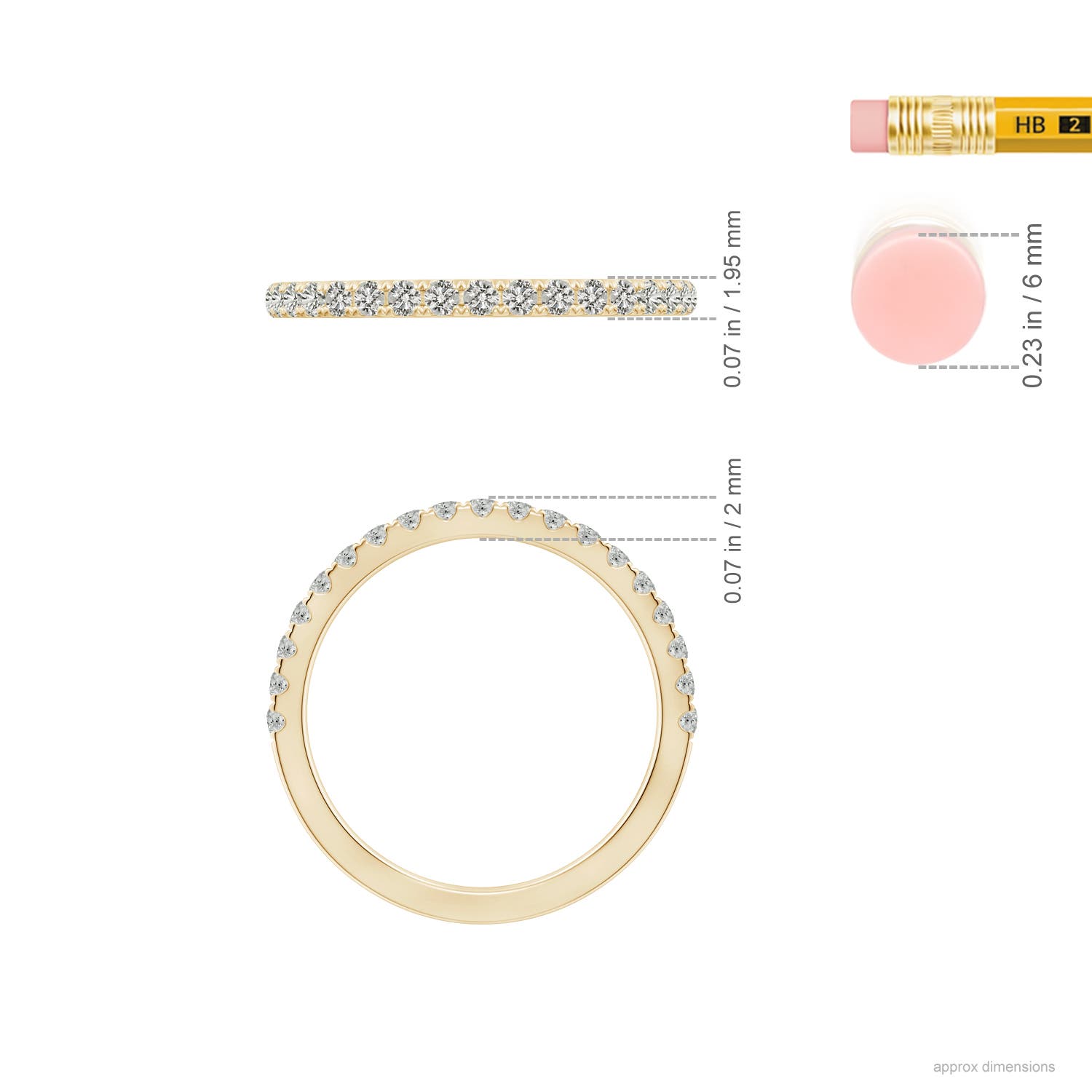 J I2 / 0.34 CT / 14 KT Yellow Gold