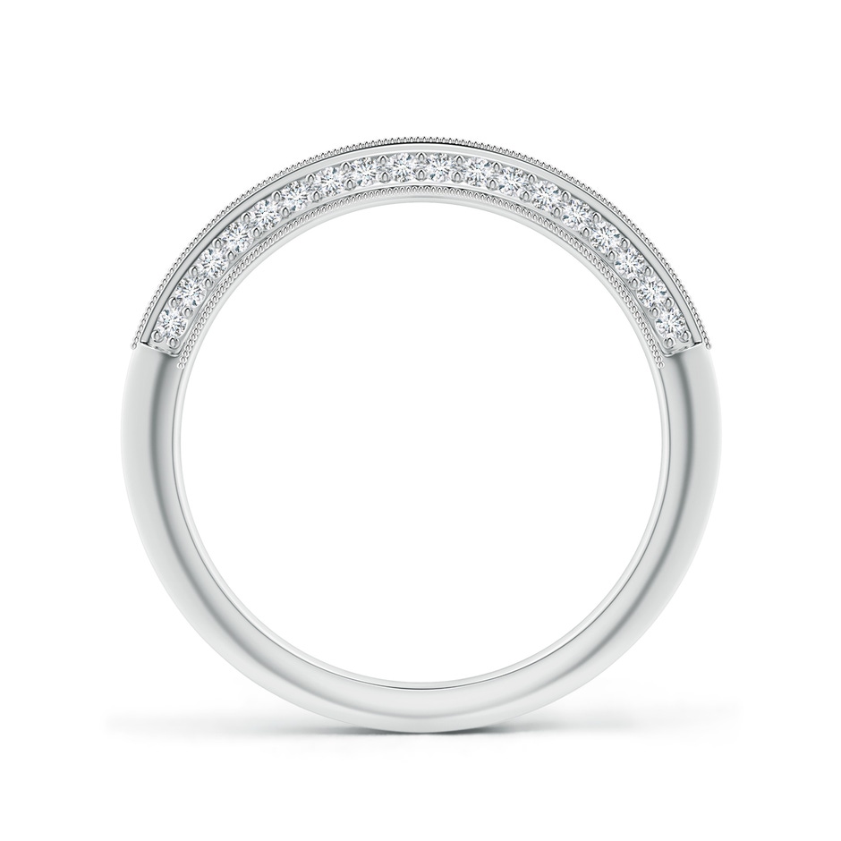 1.2mm GVS2 Pavé-Set Diamond Knife Edge Wedding Band for Women in White Gold side-1