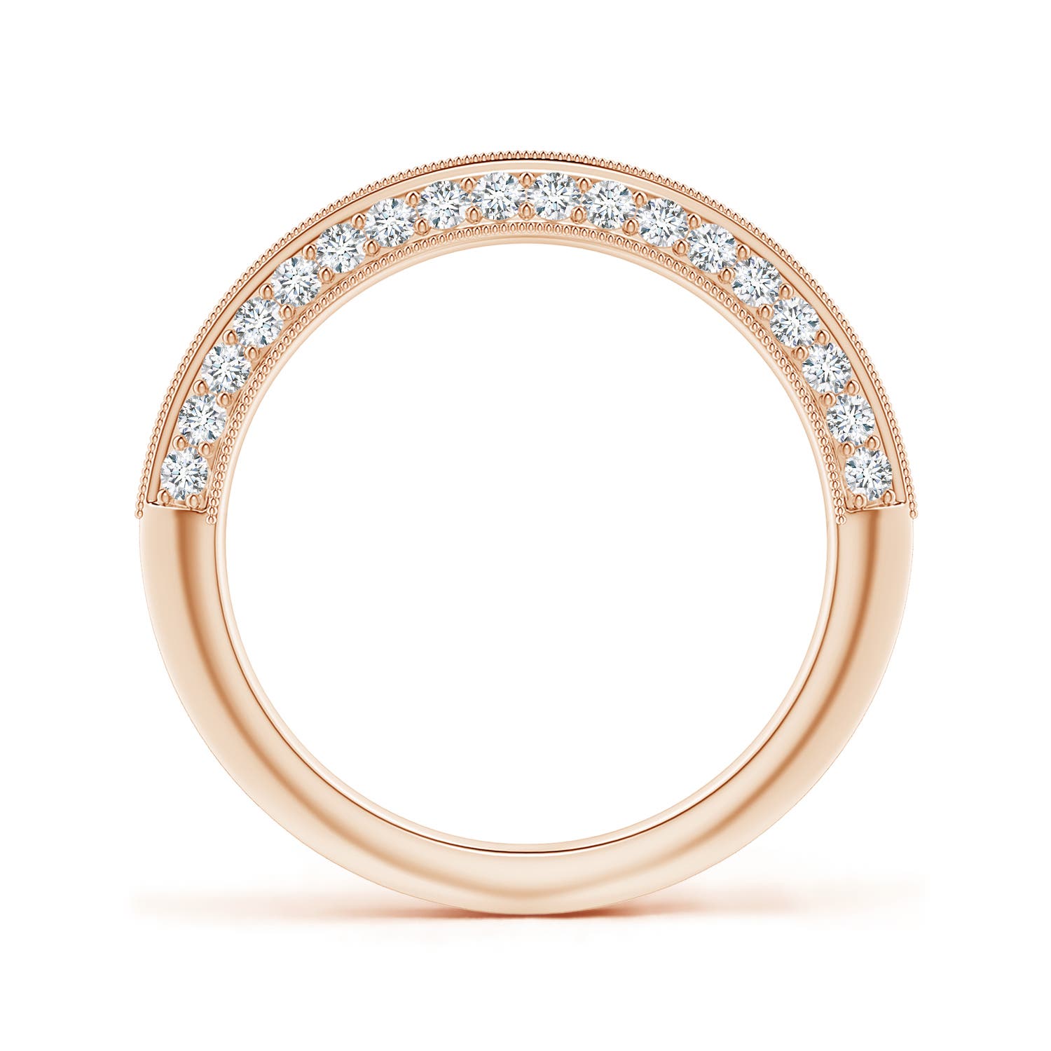 F-G, VS / 0.5 CT / 14 KT Rose Gold