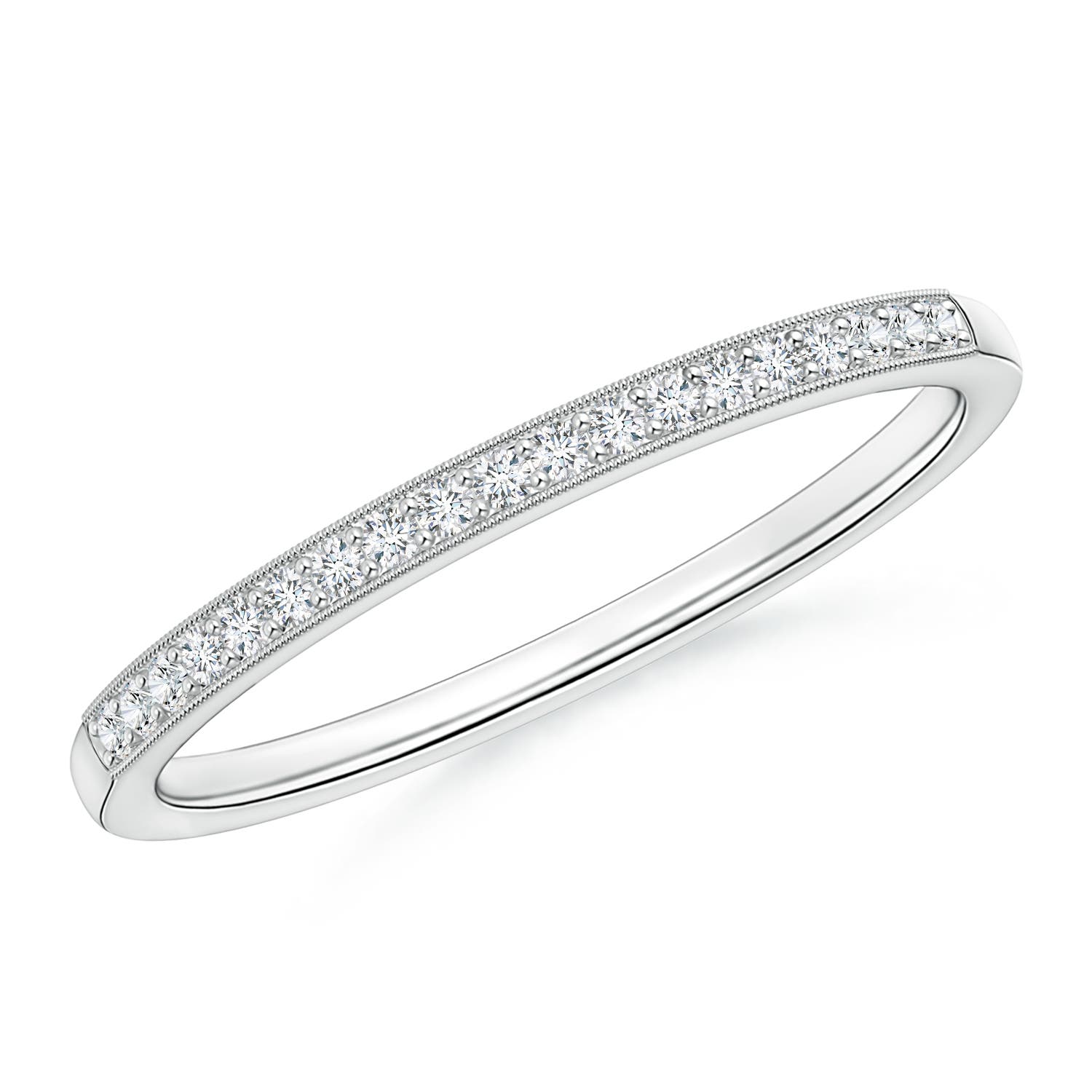 G, VS2 / 0.13 CT / 14 KT White Gold