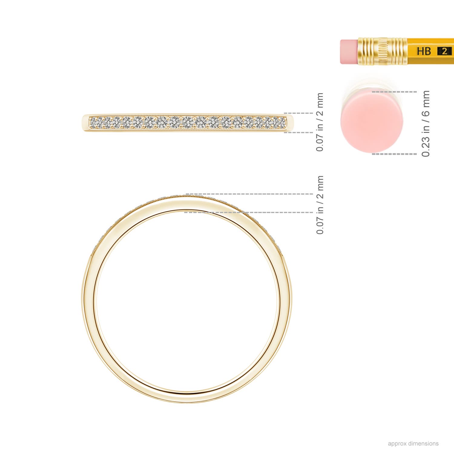 K, I3 / 0.13 CT / 14 KT Yellow Gold