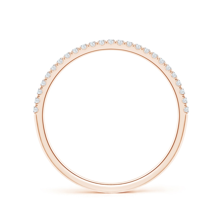 1.1mm GVS2 Classic Split Prong Diamond Half Eternity Wedding Ring in 18K Rose Gold side 199