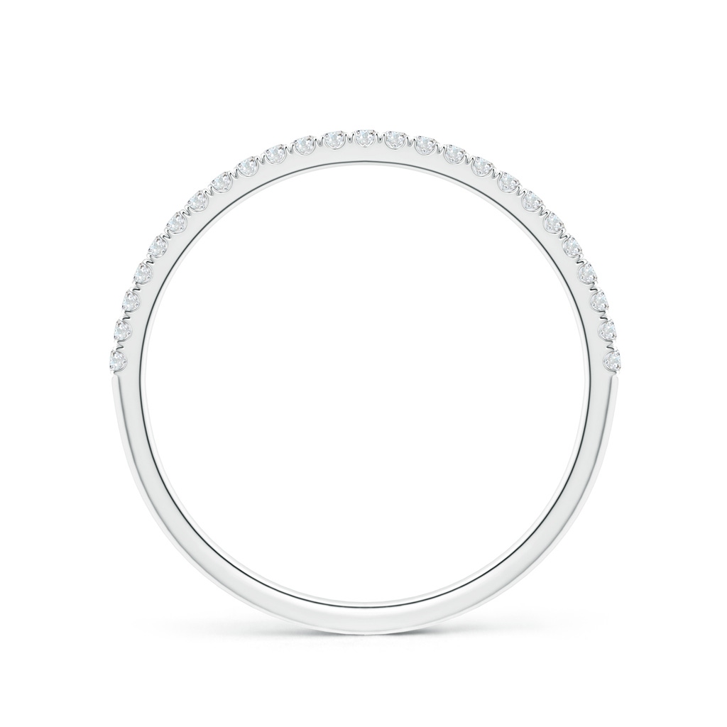 1.1mm GVS2 Classic Split Prong Diamond Half Eternity Wedding Ring in White Gold Side 199