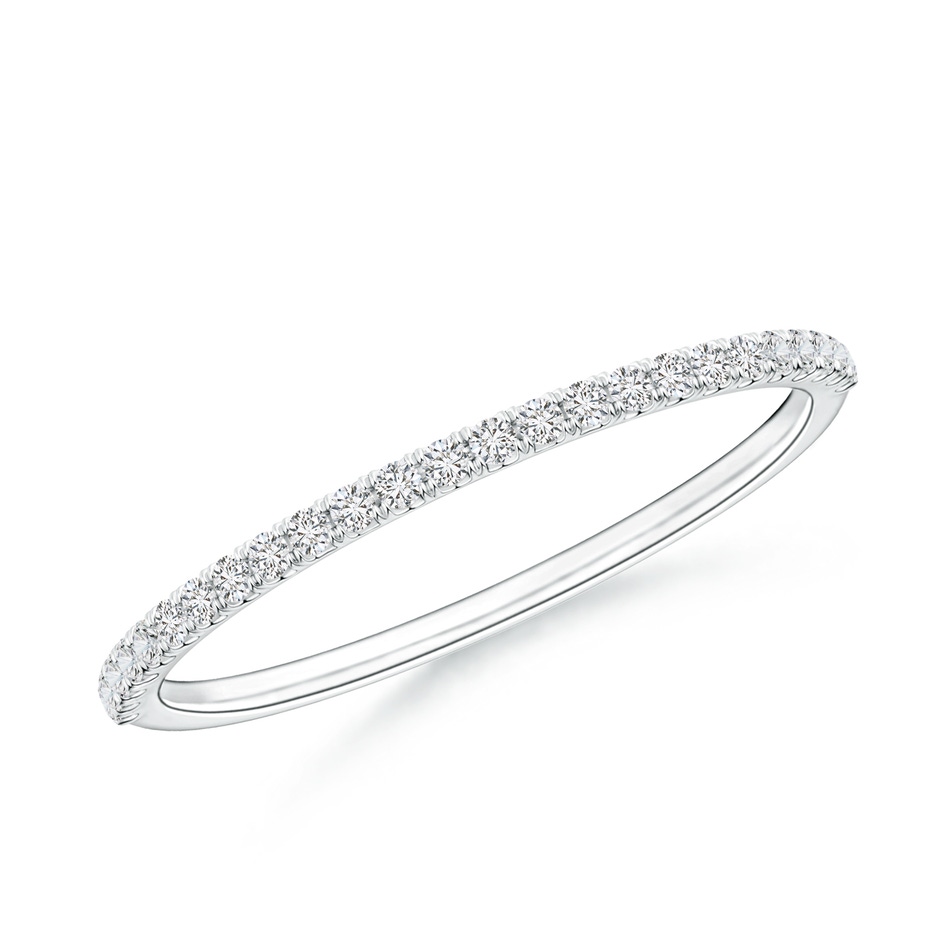 1.1mm HSI2 Classic Split Prong Diamond Half Eternity Wedding Ring in P950 Platinum 