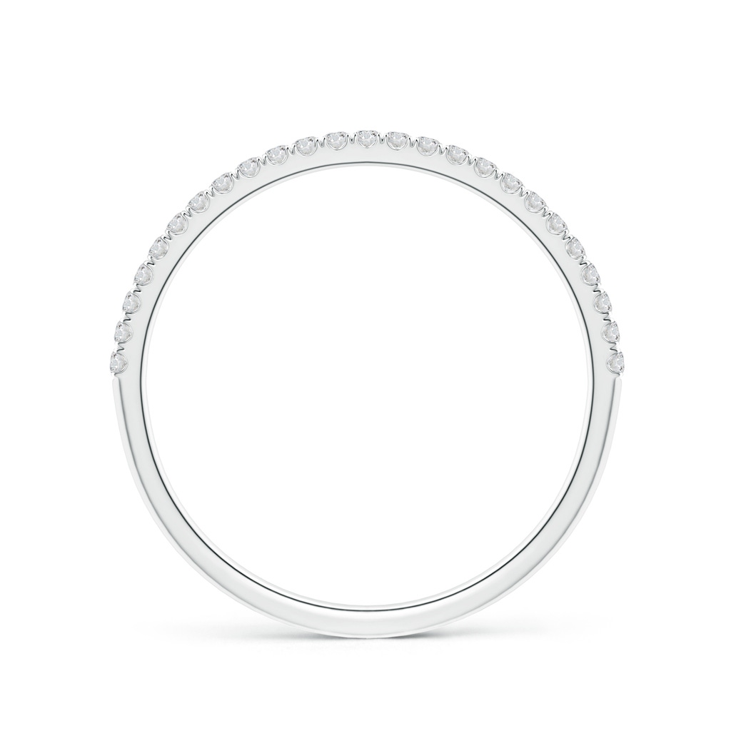 1.1mm HSI2 Classic Split Prong Diamond Half Eternity Wedding Ring in White Gold Side 199