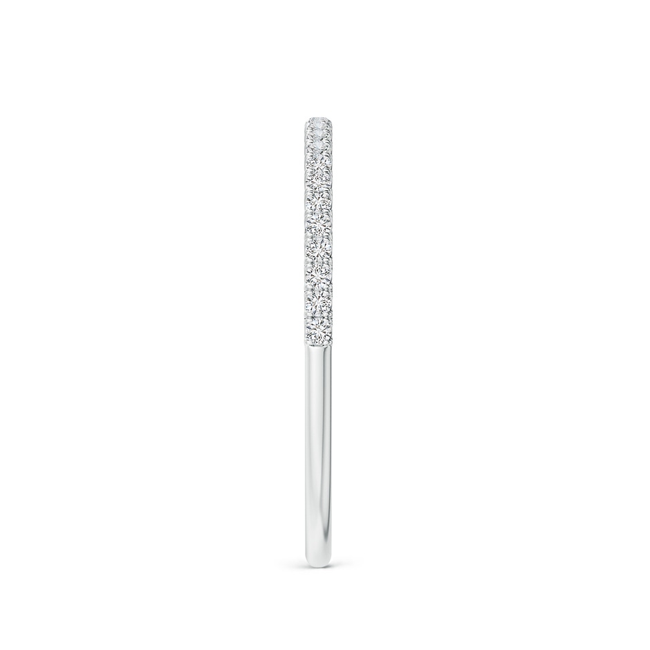 1.1mm HSI2 Classic Split Prong Diamond Half Eternity Wedding Ring in White Gold side 299