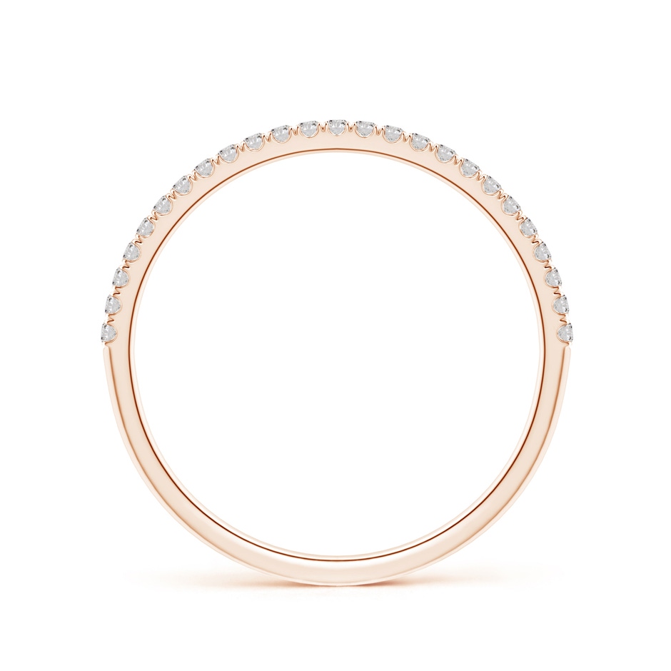 1.1mm IJI1I2 Classic Split Prong Diamond Half Eternity Wedding Ring in 9K Rose Gold side 199