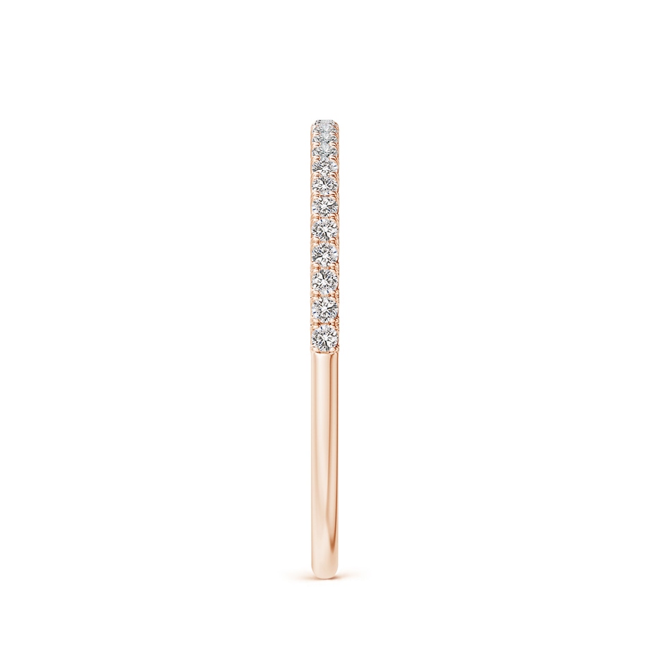 1.1mm IJI1I2 Classic Split Prong Diamond Half Eternity Wedding Ring in 9K Rose Gold side 299