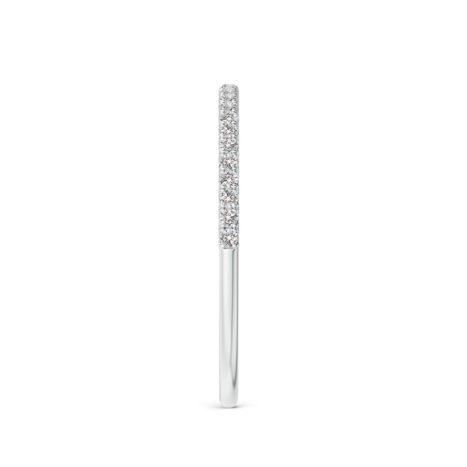 1.1mm IJI1I2 Classic Split Prong Diamond Half Eternity Wedding Ring in White Gold side 299