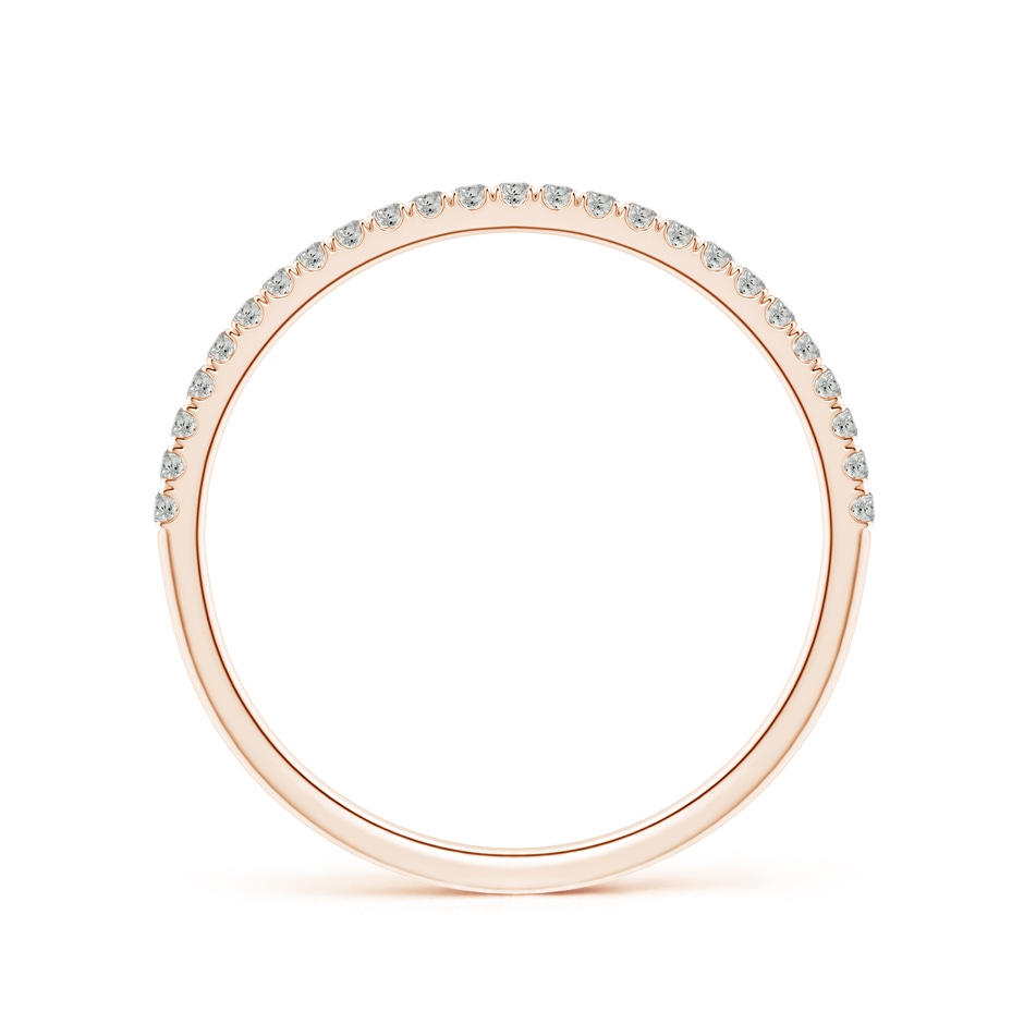 1.1mm KI3 Classic Split Prong Diamond Half Eternity Wedding Ring in 9K Rose Gold side 199