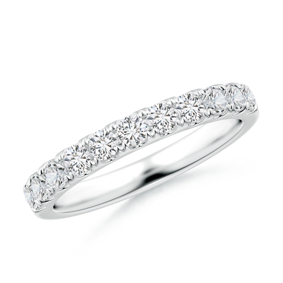 2.5mm HSI2 Classic Split Prong Diamond Half Eternity Wedding Ring in P950 Platinum 