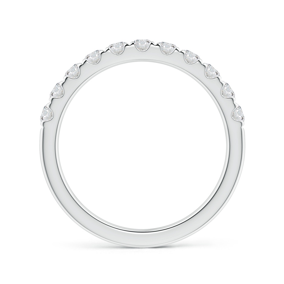 2.5mm HSI2 Classic Split Prong Diamond Half Eternity Wedding Ring in P950 Platinum side 199
