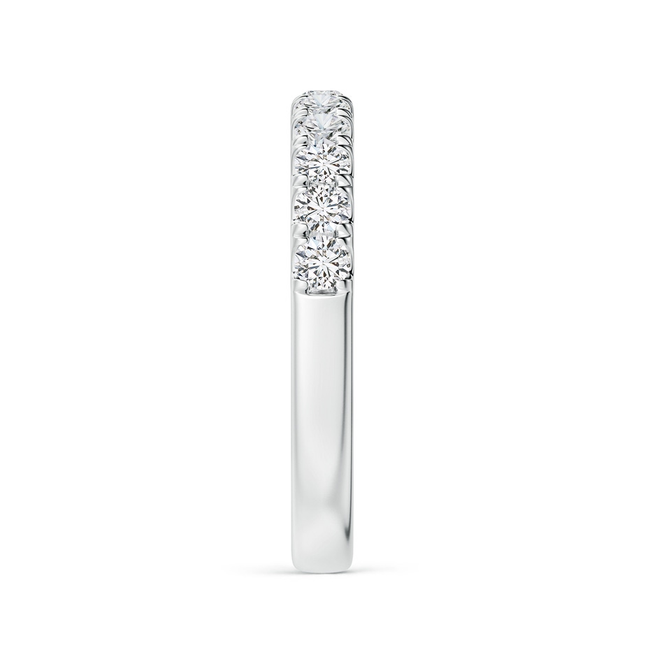 2.5mm HSI2 Classic Split Prong Diamond Half Eternity Wedding Ring in P950 Platinum side 299