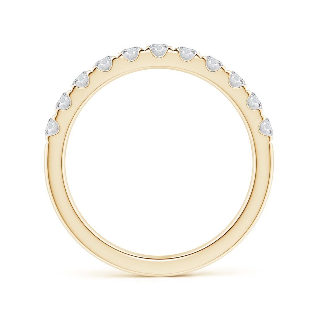 2.5mm HSI2 Classic Split Prong Diamond Half Eternity Wedding Ring in Yellow Gold Side 199